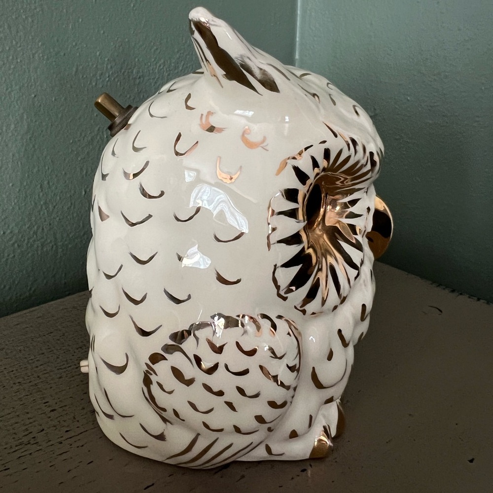 Vintage Handmade Ceramic Hoot Owl Nightlight With Switch 🦉 - Picture 7 of 16